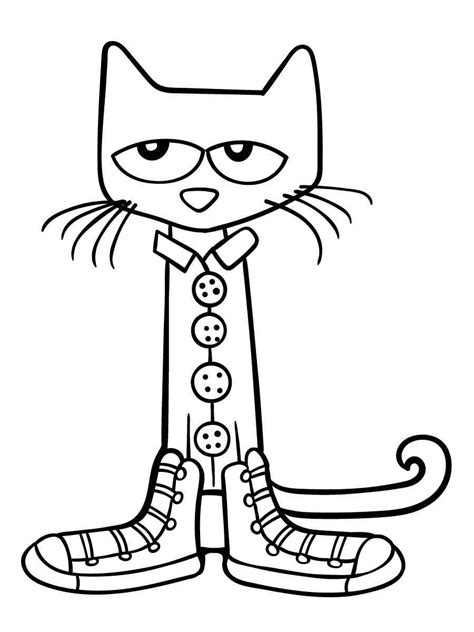 free printable pete the cat coloring pages|pete the cat coloring worksheet.